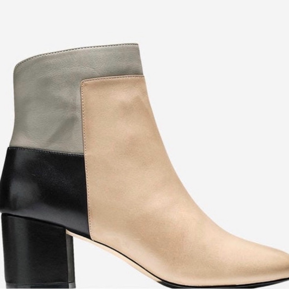 Like NEW Cole Haan Women's Arden Grand Ankle Booties, Tri-Color - Size 8